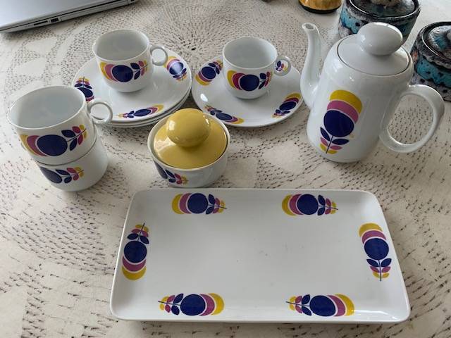 Service  caf ou  th vintage 