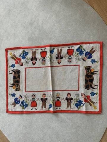 Set de table vintage motif autrichien